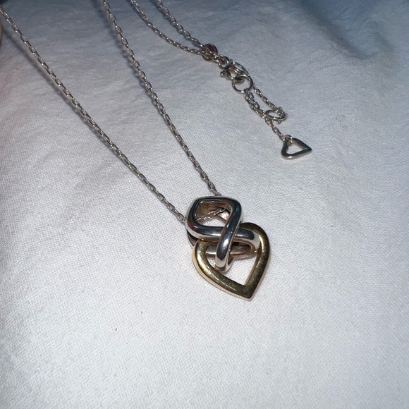 Authentic Link of London Gold and Silver heart necklace - Picture 2 of 5